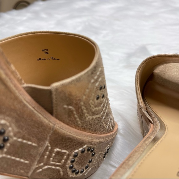 🆕 Donald J Pliner Indie Wedge Sandals - Light Bronze Suede - Picture 12 of 14